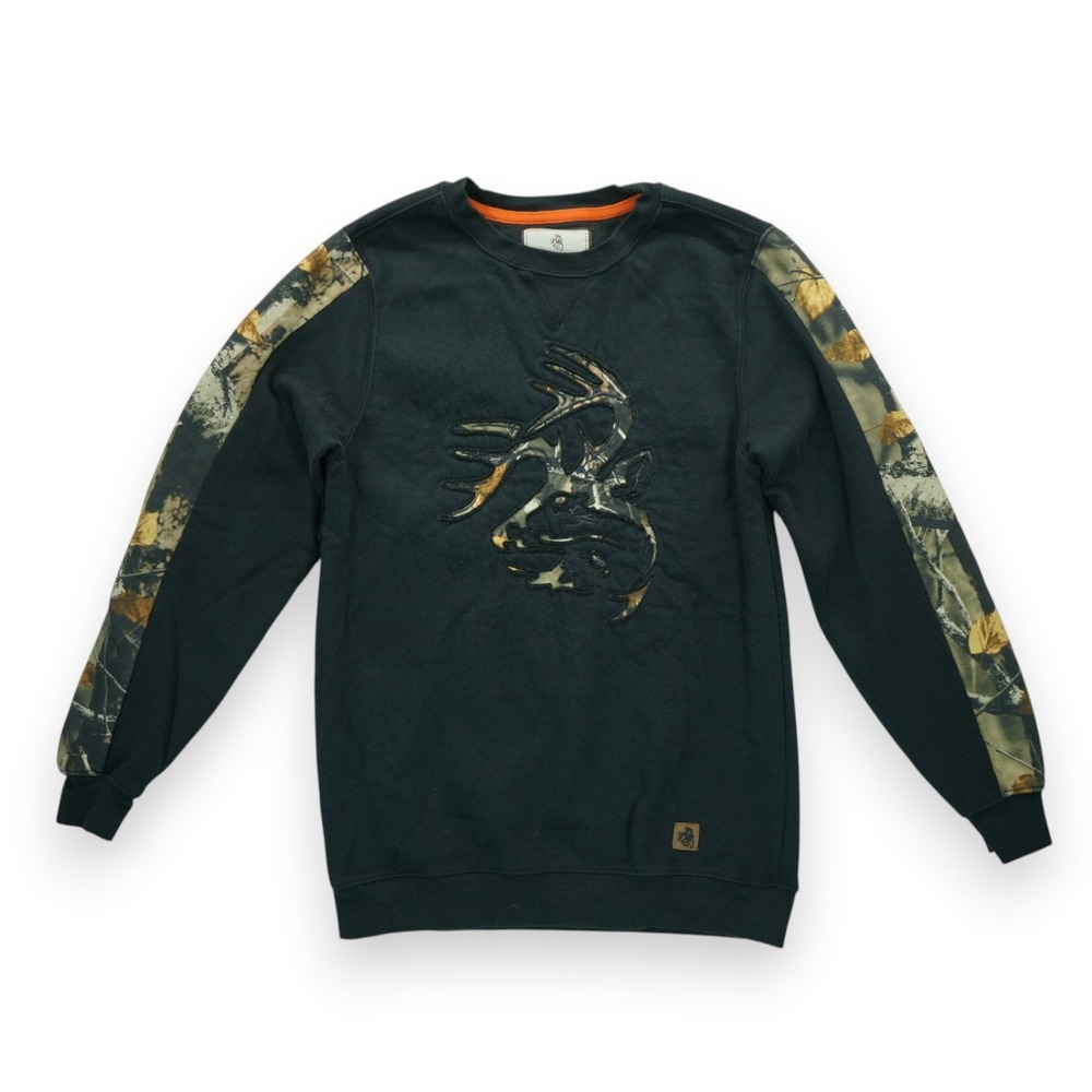 Legendary Whitetails HOODIE Mens Size S/M Realtree Camo Sweatshirt Embroidered
